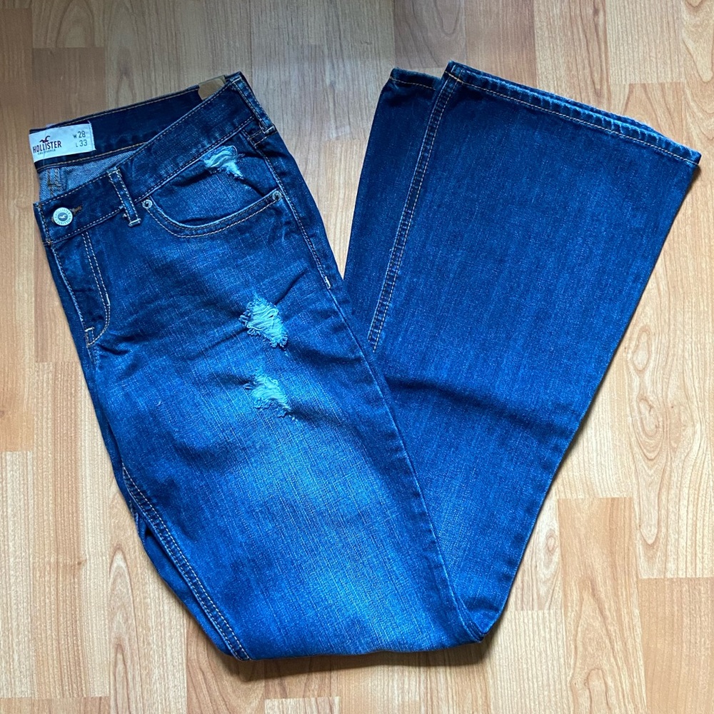 Hollister Denim Distressed Jeans NWT - Picture 1 of 8